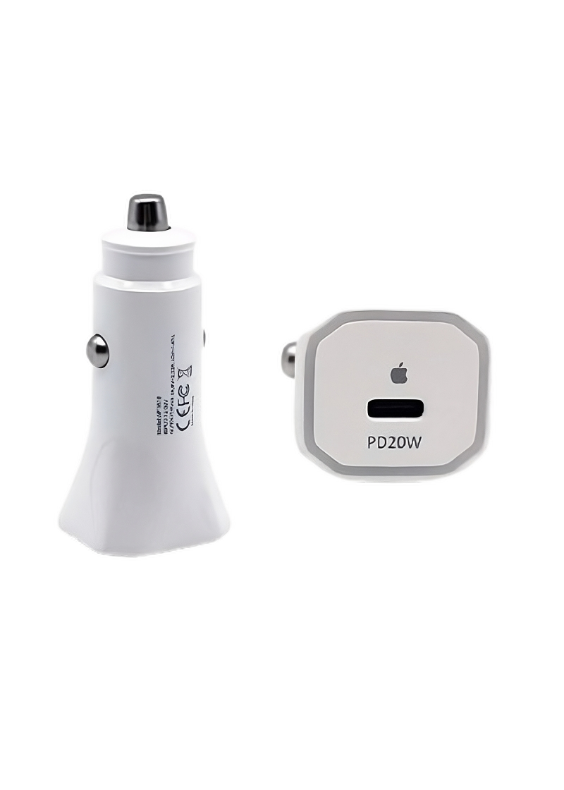 Cargador de Auto 20W Carga Rápida USB-C